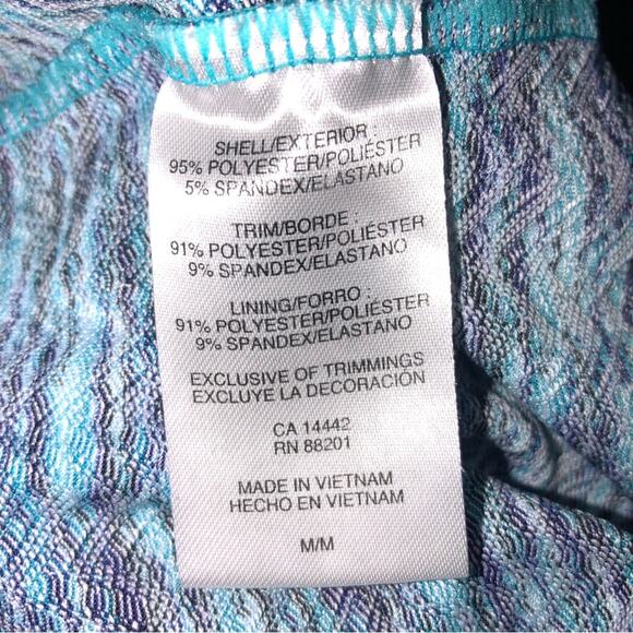 MPG Racerback Travel Dress in Teal Multi Print Medium EUC - Picture 8 of 8